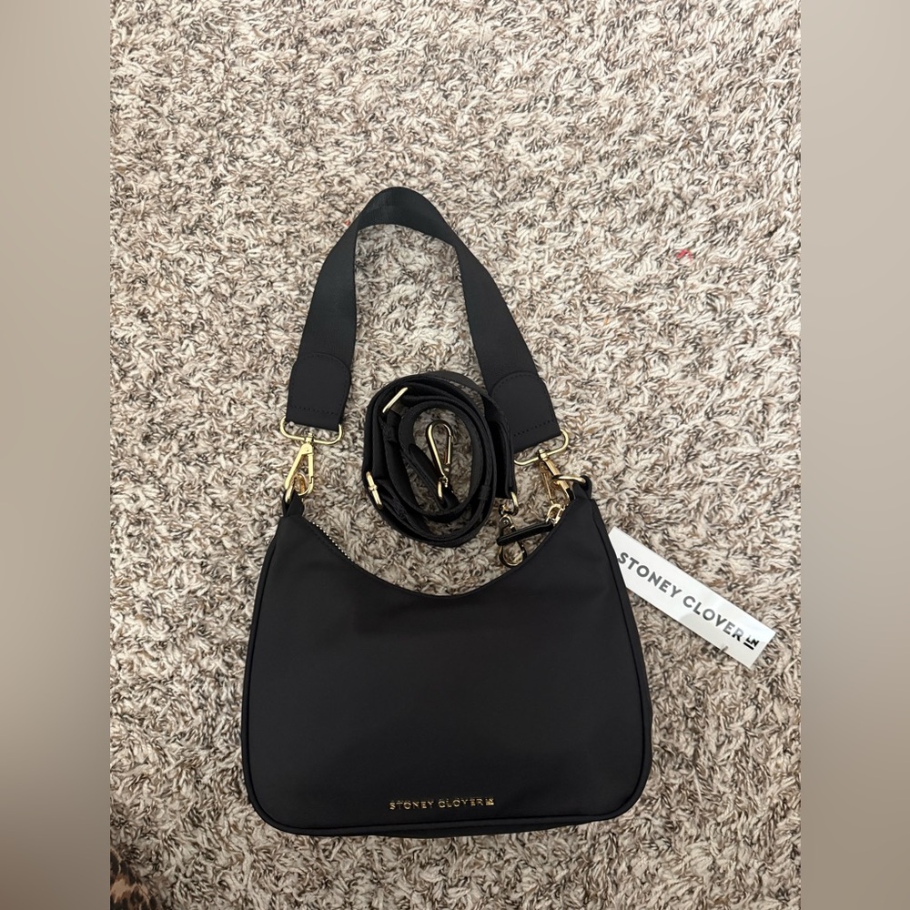 Stoney Clover Curved Crossbody in Noir